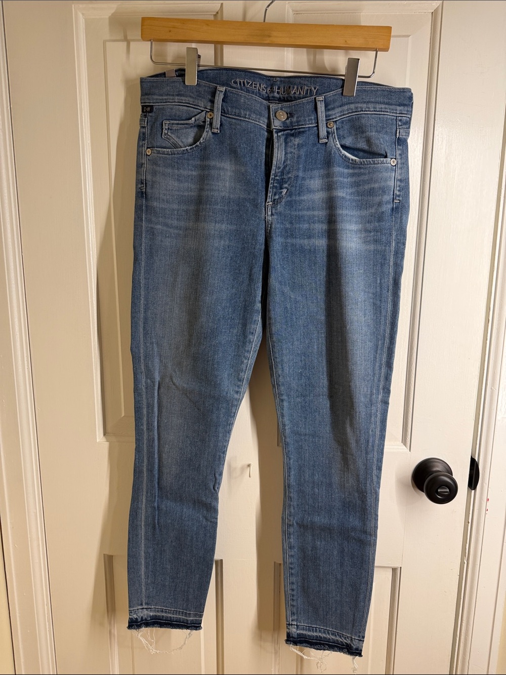 Citizens Of Humanity Medium Blue Slim Ankle Jeans